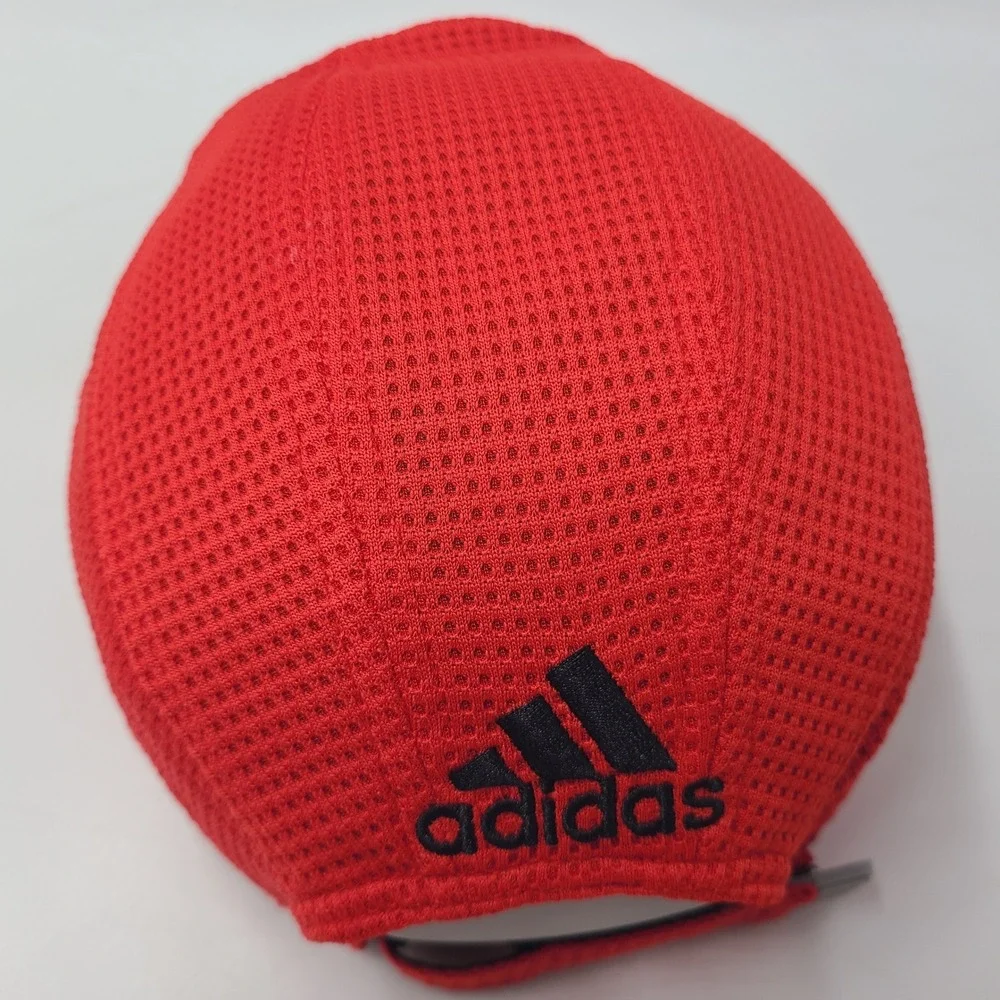 Vintage Boston Marathon Hat Adjustable Adidas Red Panel Mesh 2008 Running Men